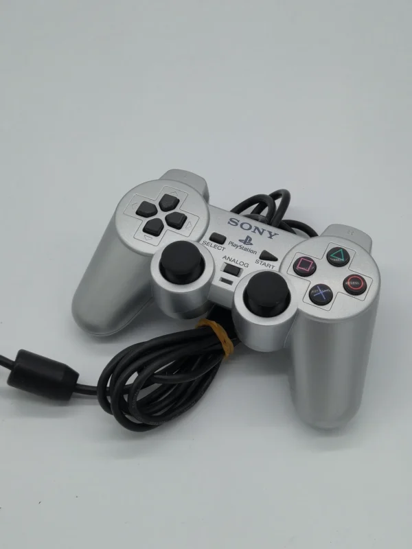 DualShock Controller Silver original de Sony para PlayStation