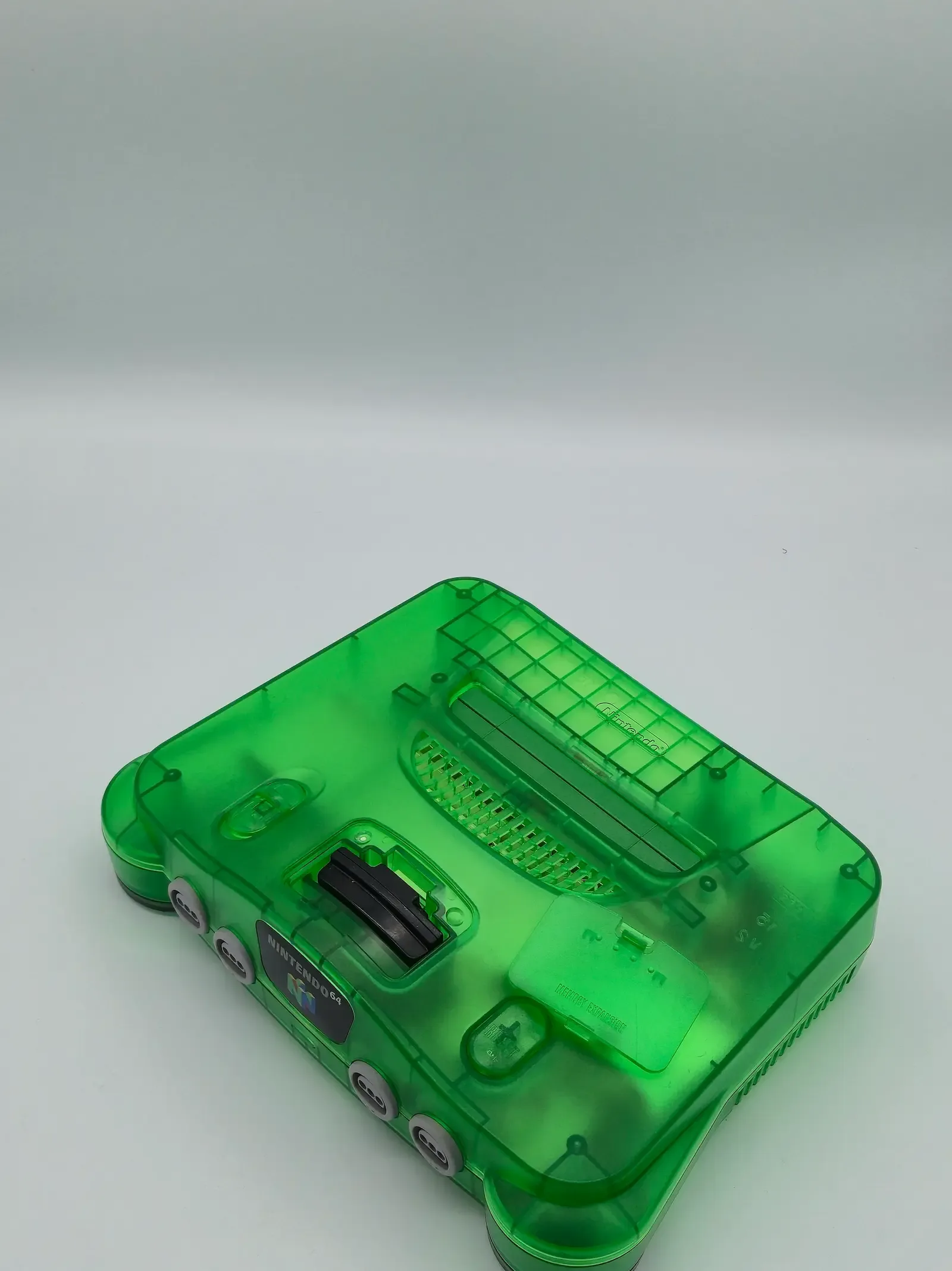 Nintendo 64 edición transparente verde - Imagen 2