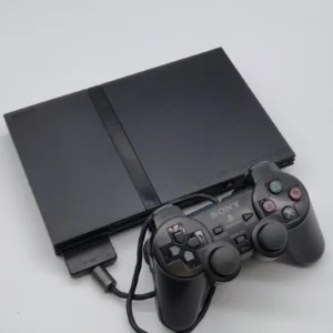 Consola Sony PlayStation 2 Slim negra con mando