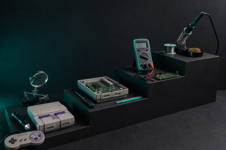 Herramientas básicas para reparar y modificar consolas retro