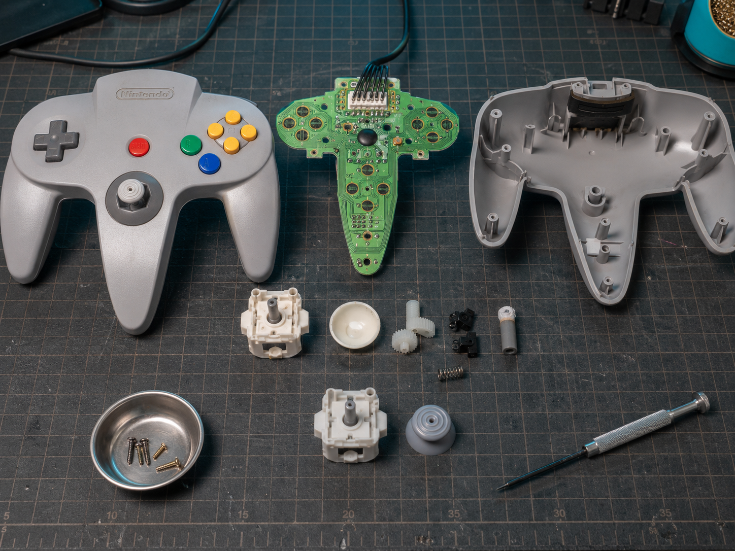 Stick renovado en mando de Nintendo 64